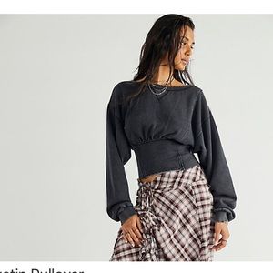 Free People, We the Free “Austin” distressed pullover, size XS